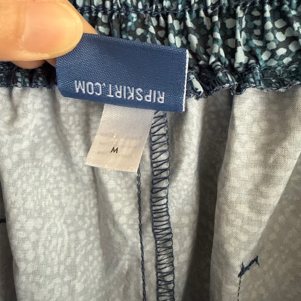 RIP SKIRT HAWAII Blue Hawaii Beachcomber Ladies Casual Resort Vacation Pants, M - Picture 5 of 8